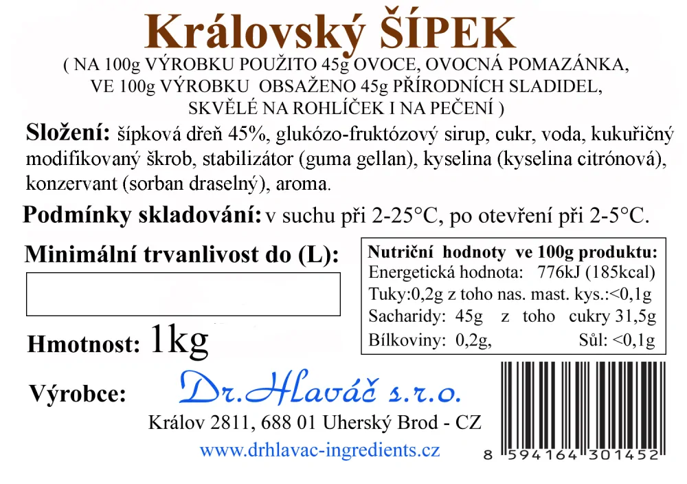 Dr.Hlaváč - Královský ŠÍPEK 1kg