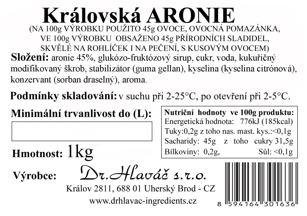 Dr.Hlaváč - Královská ARONIE 1kg