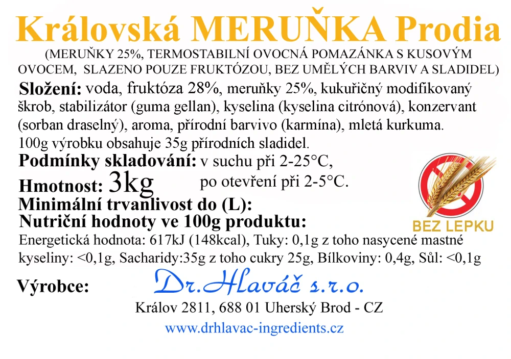 Dr.Hlaváč - Královská MERUŇKA Prodia 3kg