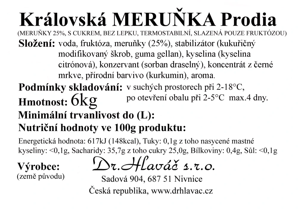 Dr.Hlaváč - Královská MERUŇKA Prodia 6kg